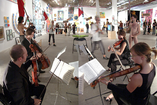 Leif Harmsen, Machine Sex Action Group with Istvan Kantor at MOCCA