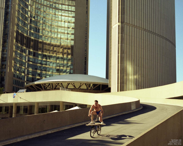 Leif Harmsen, surferbike, Toronto City Hall